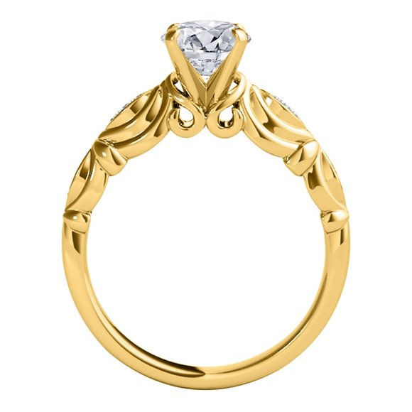 0.50 Cttw Natural Diamond Ring Set In 10K Gold - Picture 2 of 5